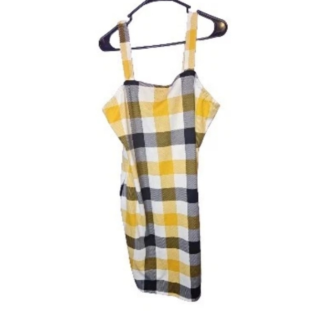 Jolie And Joy Plaids And Checks Dress Multi-Colored Plus Size 1X